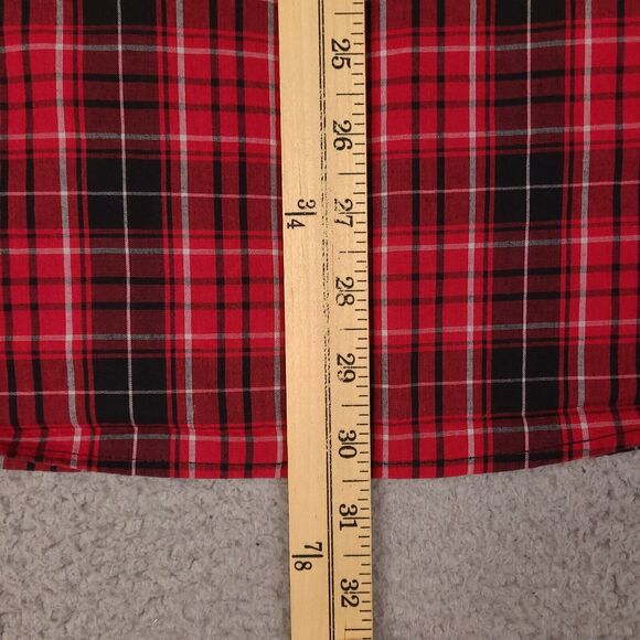 Wrangler Western Shirt Mens 2XL Red‎ Plaid Pearl Snap Flap Pockets Cowboy - Picture 12 of 15